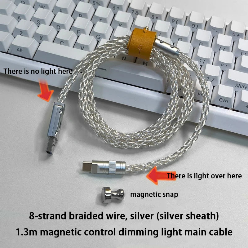 Magnetic Single-Crystal Copper Keyboard Cable