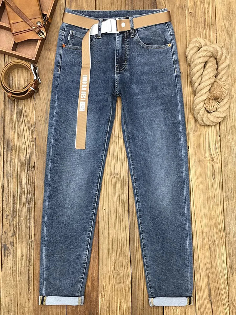 Men’s Slim-Fit Cotton-Blend Jeans