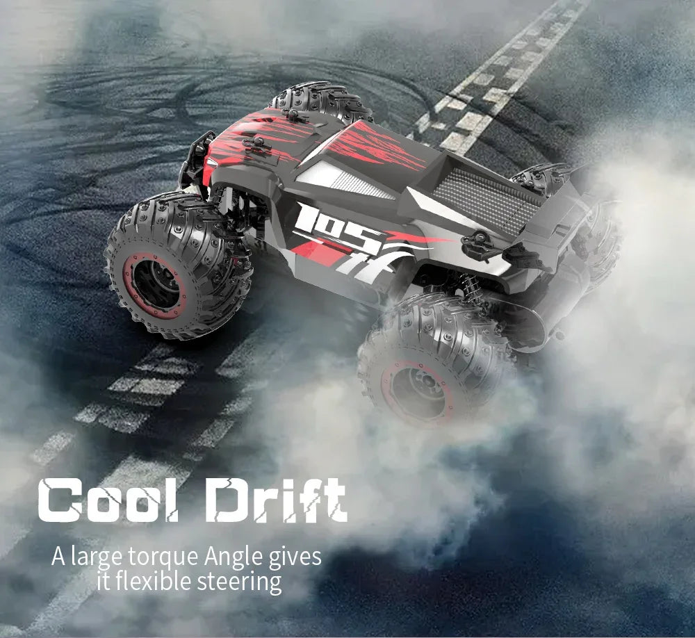1:18 Remote Control Car 25KM/h with Led Lights 2.4G Inductor RC Off-Road Cars High Speed Brushless Motor Children Toys