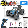 1:18 Remote Control Car 25KM/h with Led Lights 2.4G Inductor RC Off-Road Cars High Speed Brushless Motor Children Toys