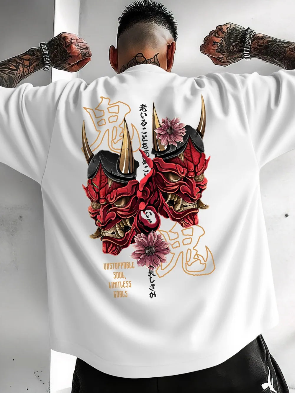 Camiseta de manga larga de alto rendimiento con estampado Ghost para hombre