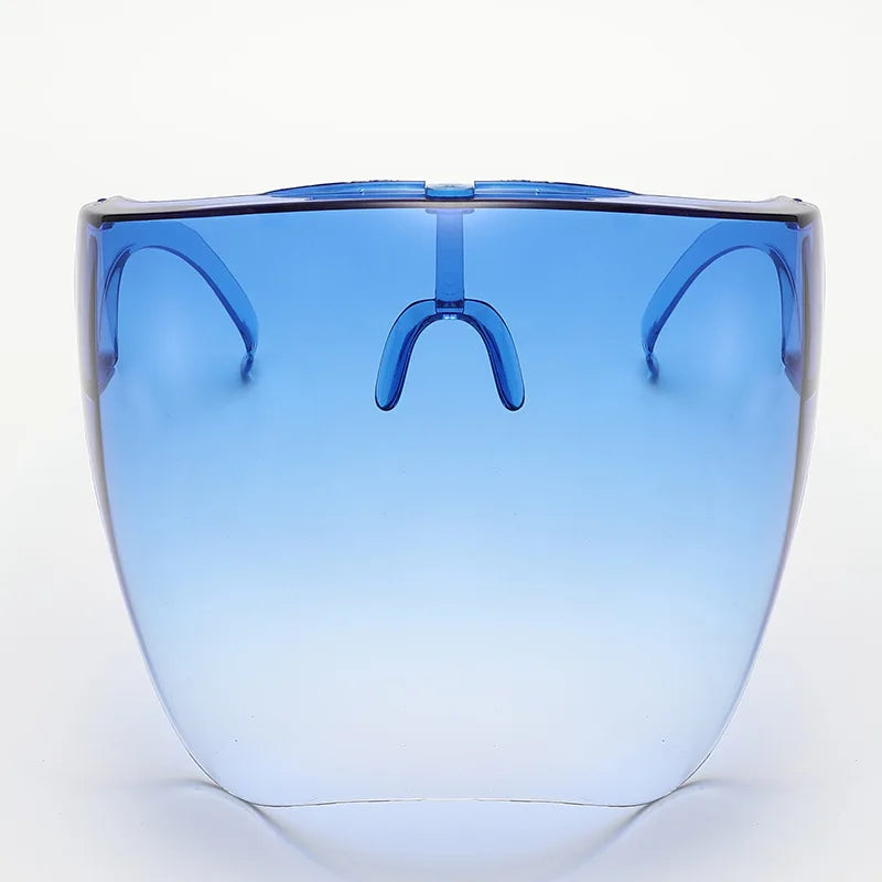 Full-Face Shield Sunglasses - Blue