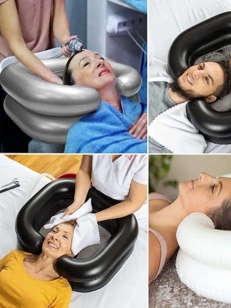 Portable Inflatable Bedside Shampoo Basin