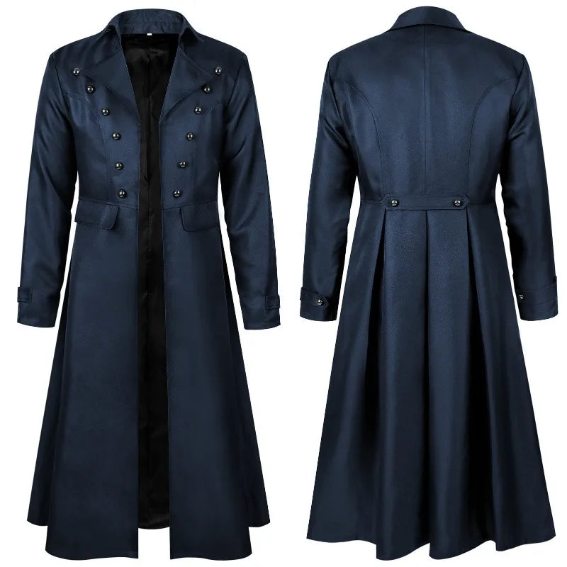 Men’s Steampunk Stand-Collar Stage Jacket