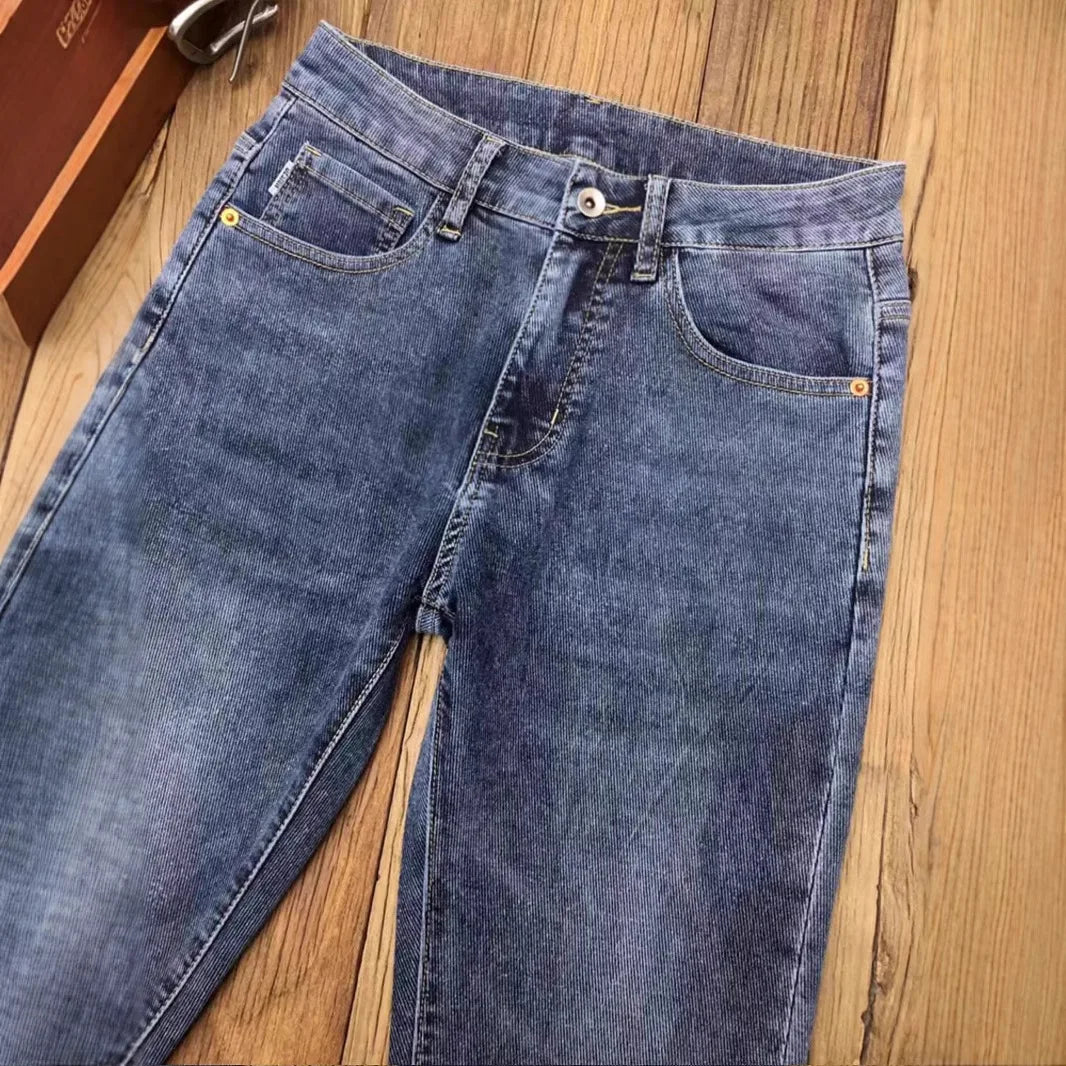 Men’s Slim-Fit Cotton-Blend Jeans