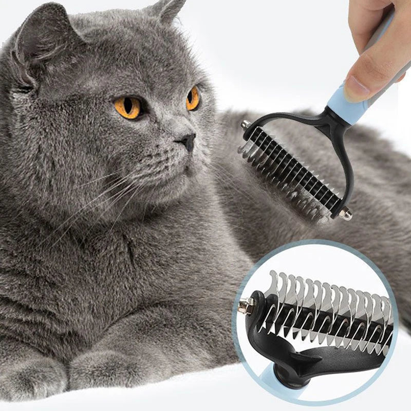 Pet Deshedding & Dematting Grooming Brush
