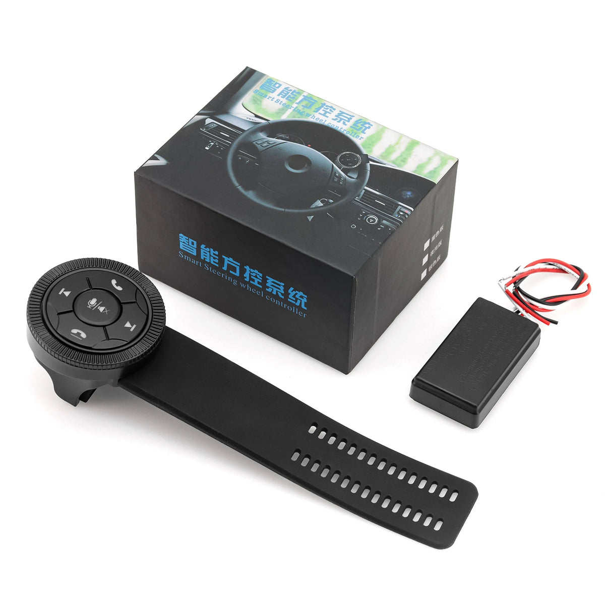 Auto Wireless Steering Wheel Control Buttons 6 Keys Handle Remote Controller for Android Radio DVD GPS Multimedia Command Cars