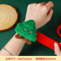 Pulsera de felpa navideña de golpe
