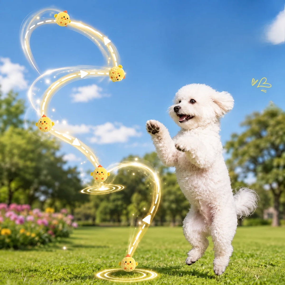Interactive Bouncing Sound Pet Ball Toy