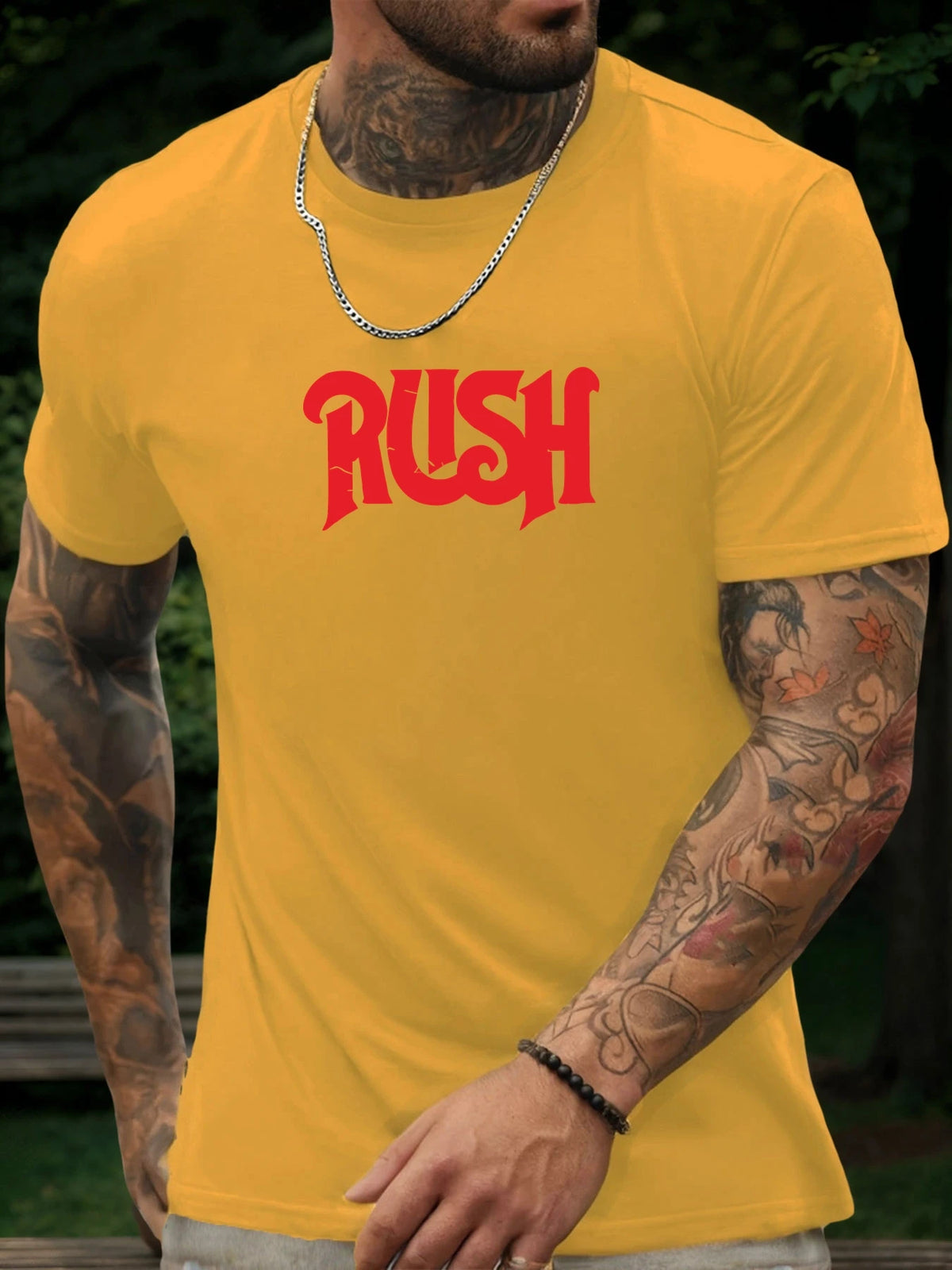 Men’s RUSH 100% Cotton Graphic T-Shirt