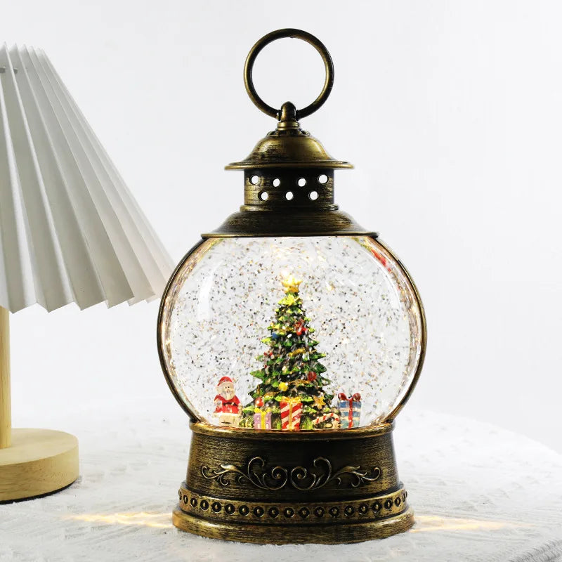 Christmas Crystal Ball Ornament – Santa, Tree & Snowman Designs