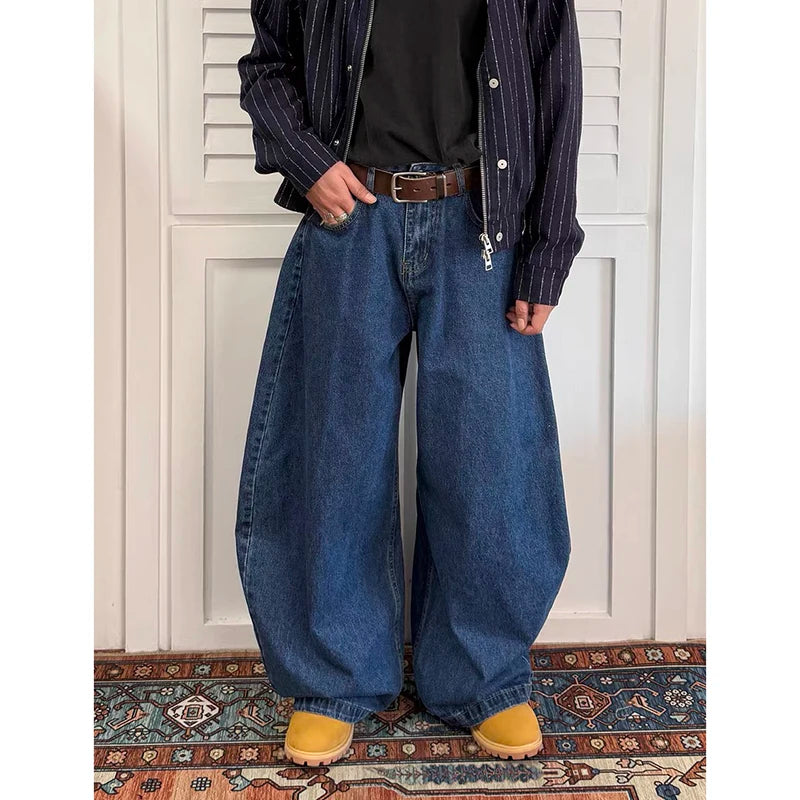 Men’s Y2K Baggy Wide-Leg Jeans