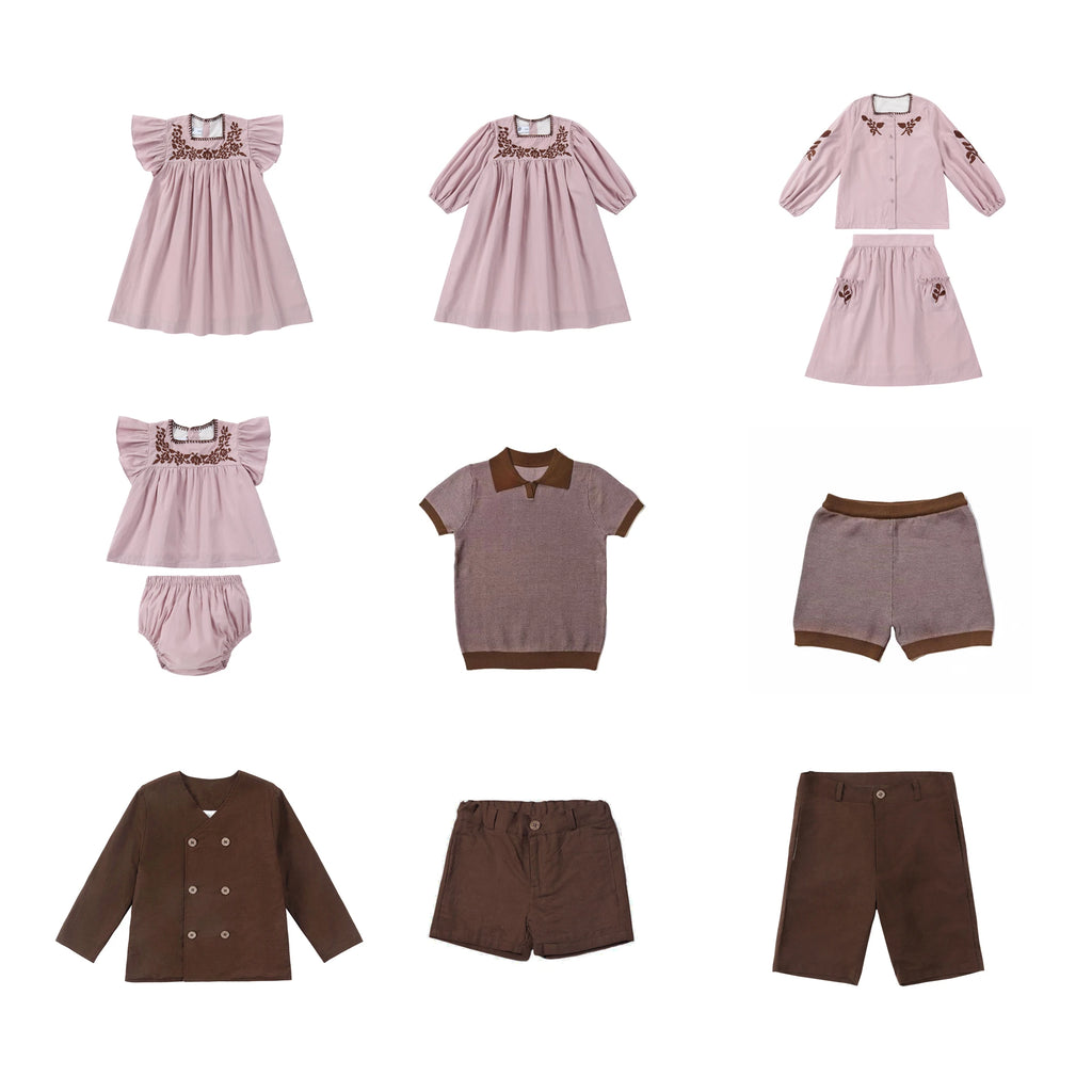 AP Chocolate Family Matching Clothing Set