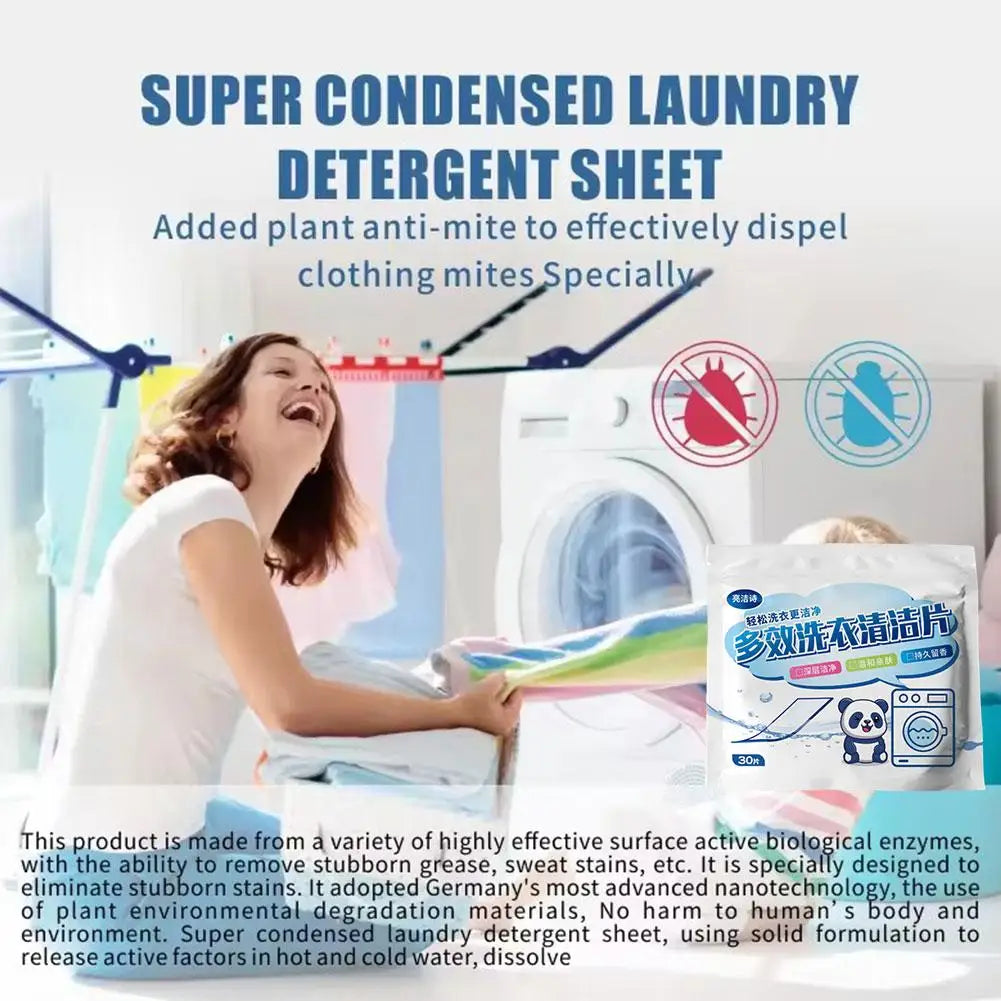 150Pcs Detergent For Washing Machines Laundry Tablets Underwear Children's Clothing Laundry Soap Concentrated Washing Powder