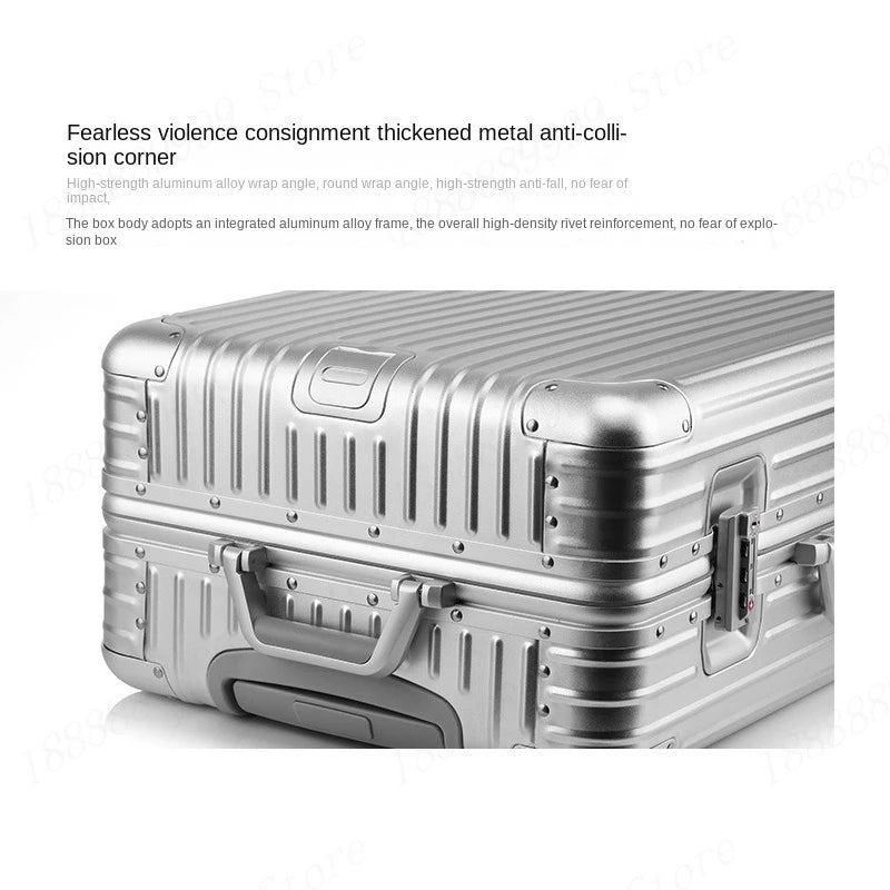 Aluminum-Magnesium TSA Lock Travel Suitcase