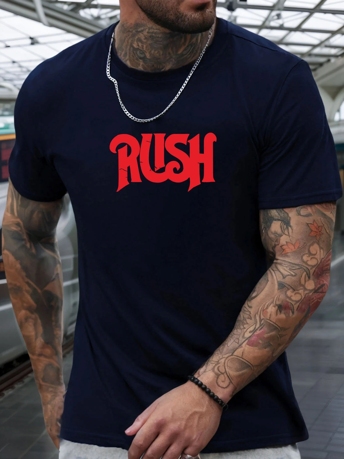 Men’s RUSH 100% Cotton Graphic T-Shirt
