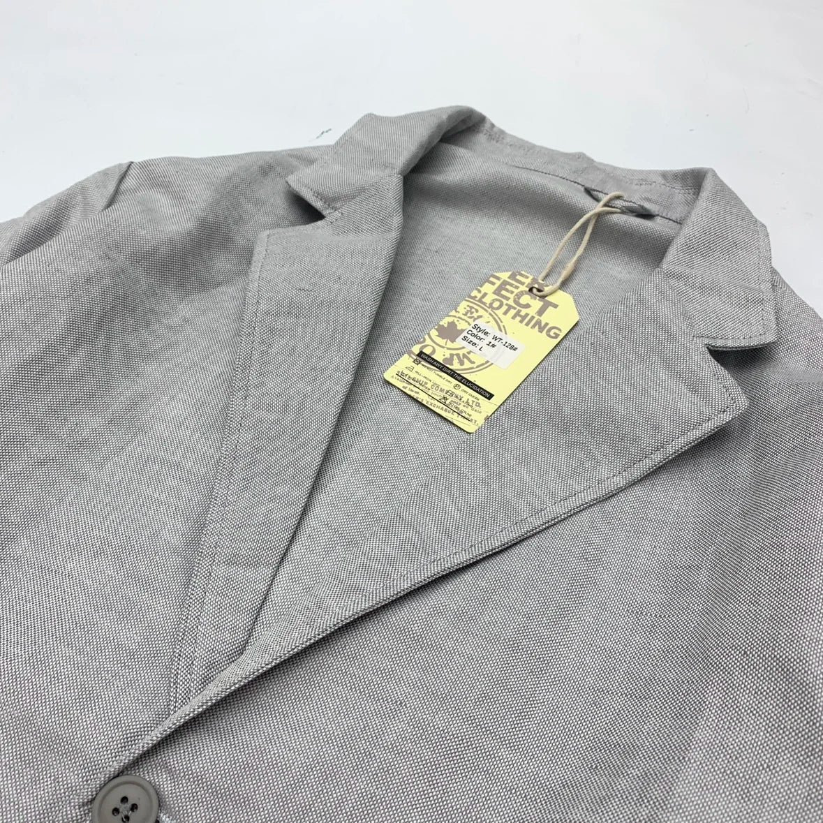 Chaqueta de traje para hombre de algodón y lino estilo japonés
