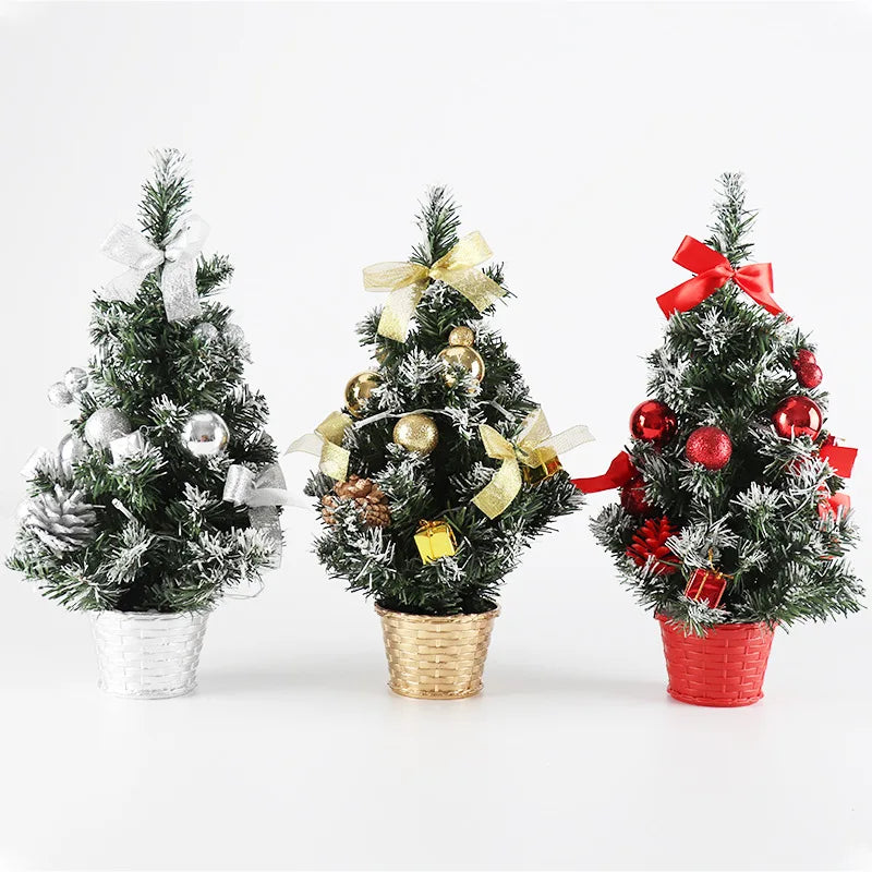 Mini Artificial Christmas Tree – 20/30/40 cm, Lighted & Unlighted Options