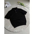 Men’s Cable-Knit Short-Sleeve Polo Sweater