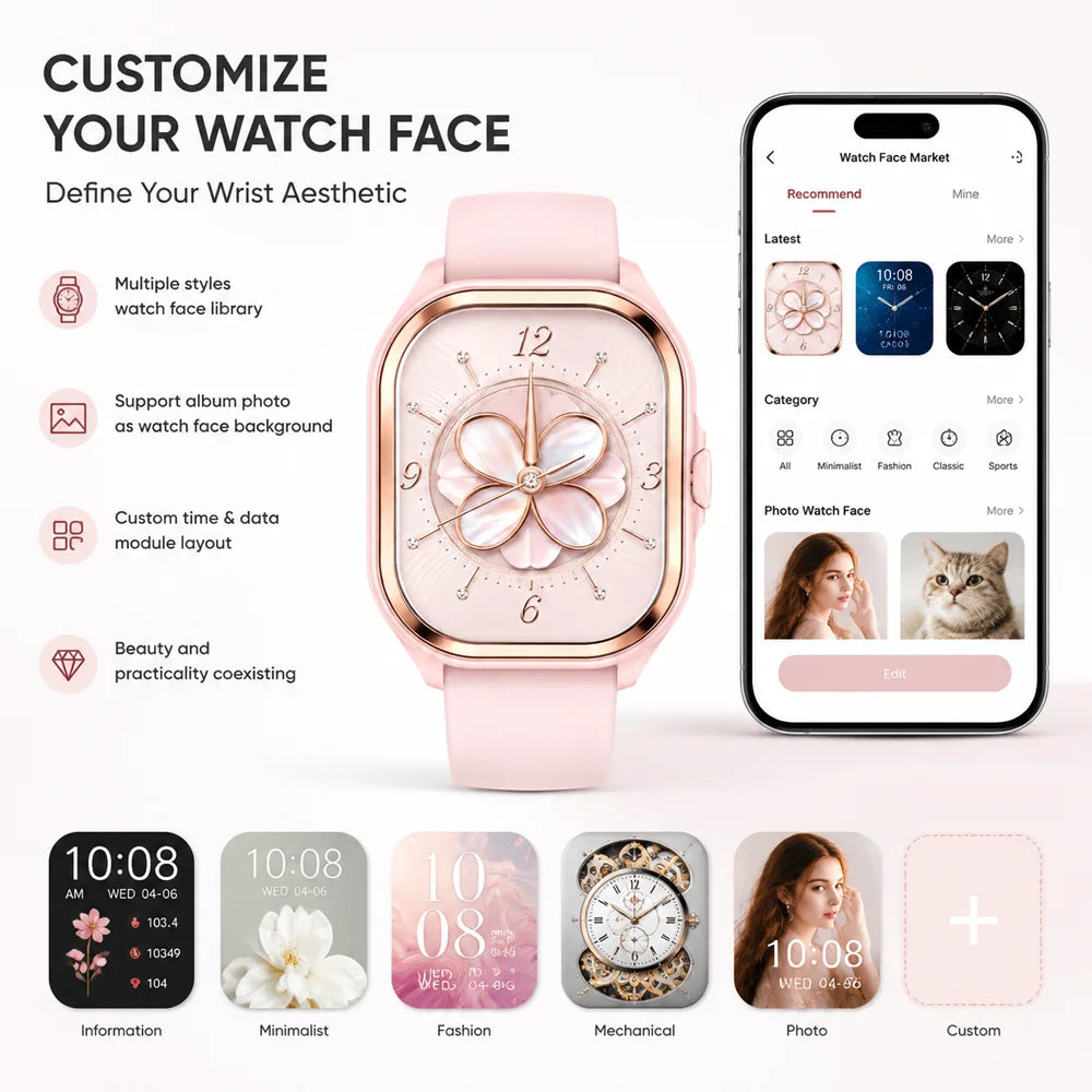 1.9-Inch Bluetooth Calling Fitness Smart Watch