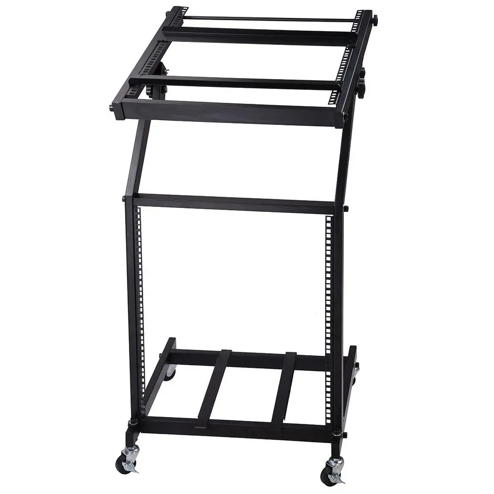 LA01 12U Rolling Audio Mixer Rack Stand