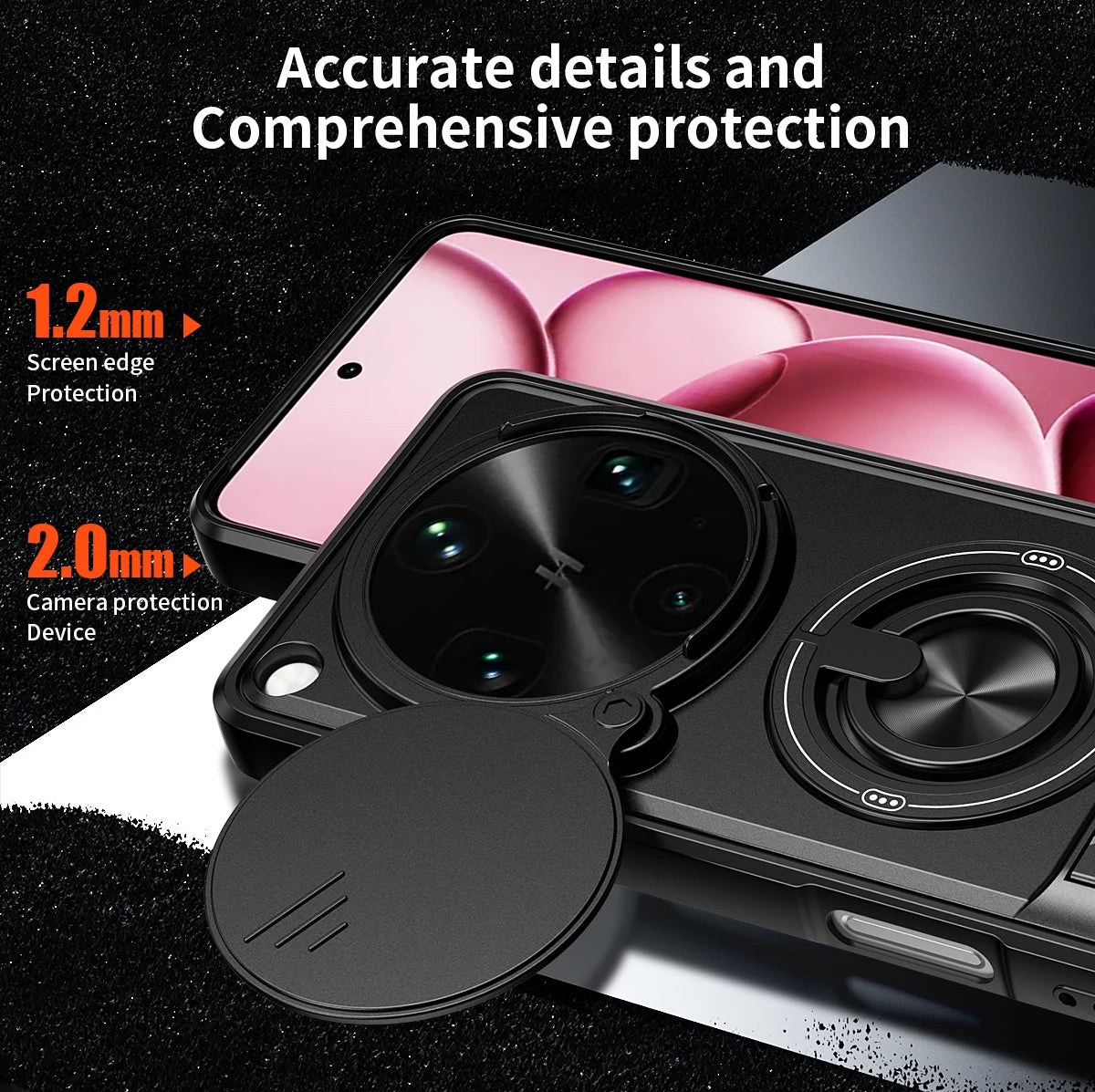 OPPO Find X9 Ultra Magnetic Sliding Ring Case