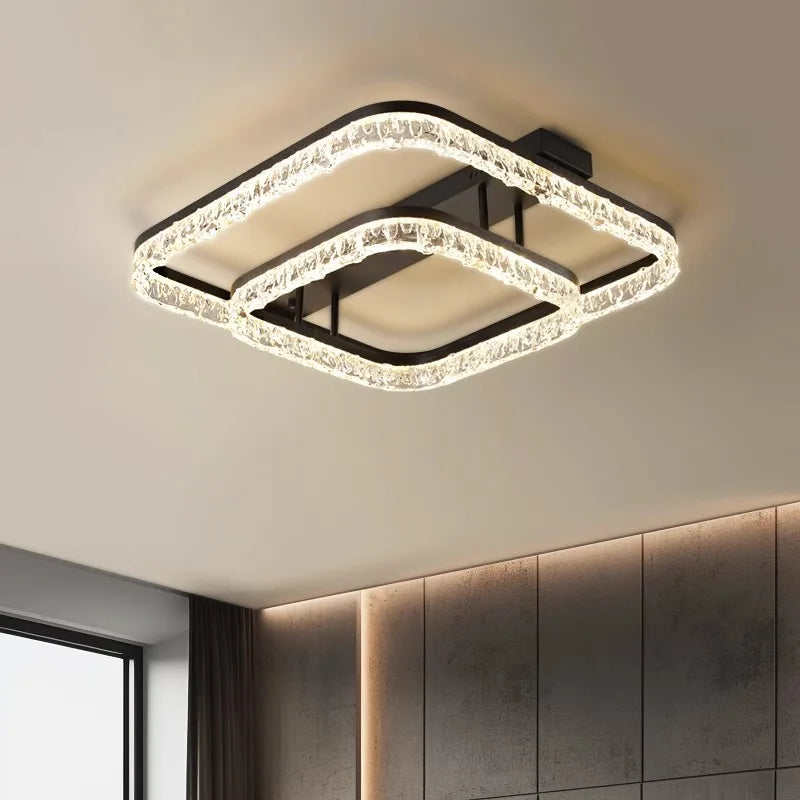 Ice-Pattern LED Ceiling Light