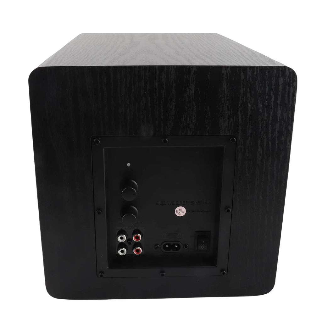 6.5 Inch Powered Subwoofer HiFi 100W High Power Deep Bass Turbocharged Subwoofer Black Subwoofer