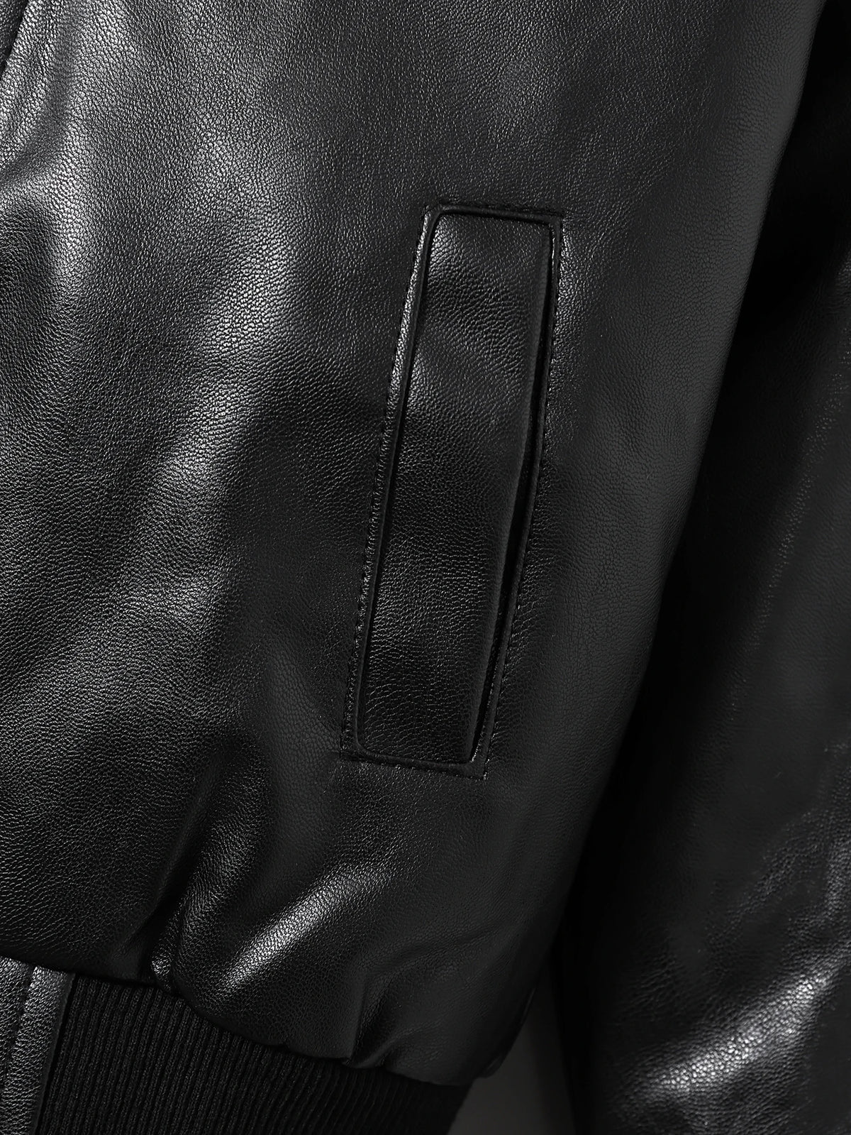 Boys’ PU Leather Motorcycle Jacket