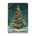 Vintage Christmas Tree Metal Tin Sign
