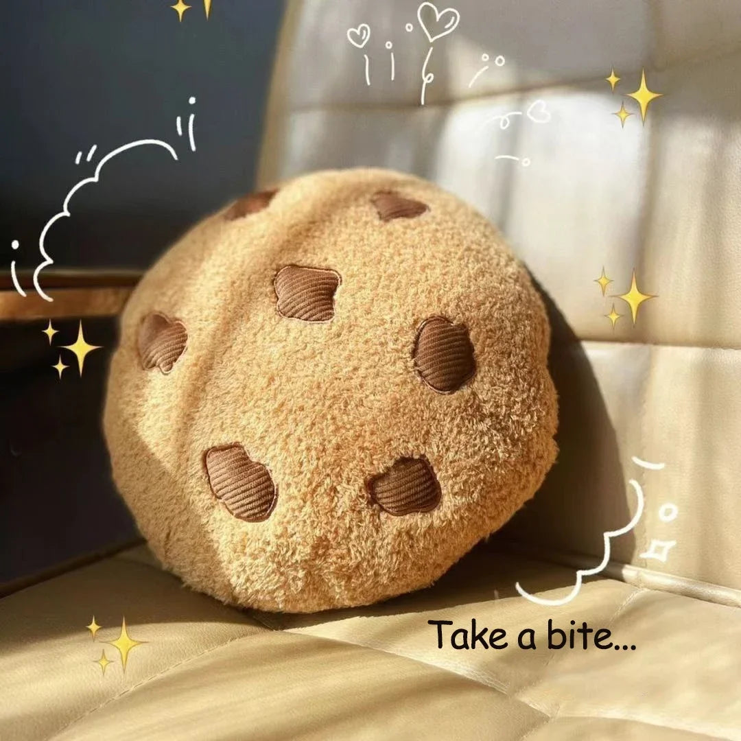 Chocolate Chip Cookie Plush Pillow