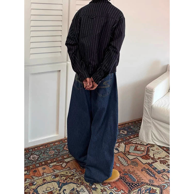 Men’s Y2K Baggy Wide-Leg Jeans