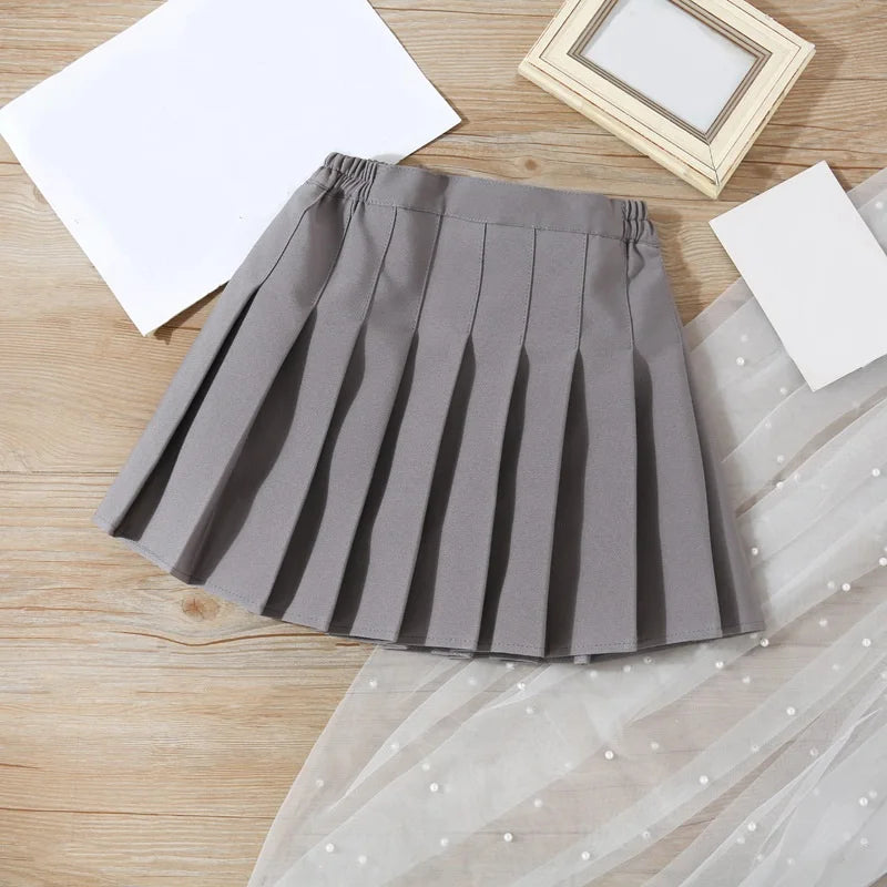 Girls’ Pleated School Uniform Skirt