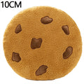Almohada de peluche de galleta con chispas de chocolate