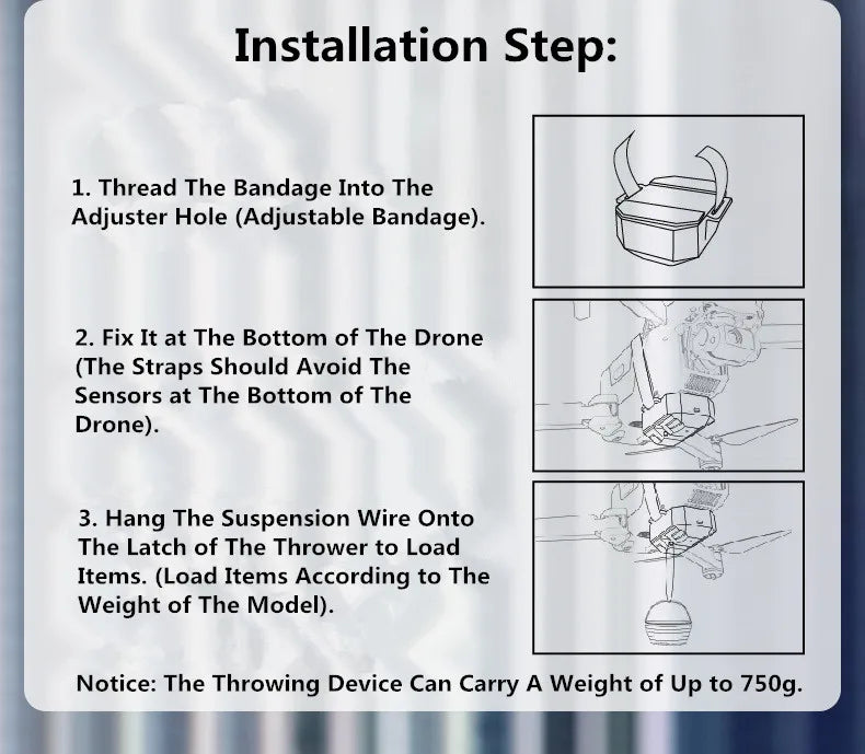 Drone Airdrop Release System Compatible with Select DJI Models