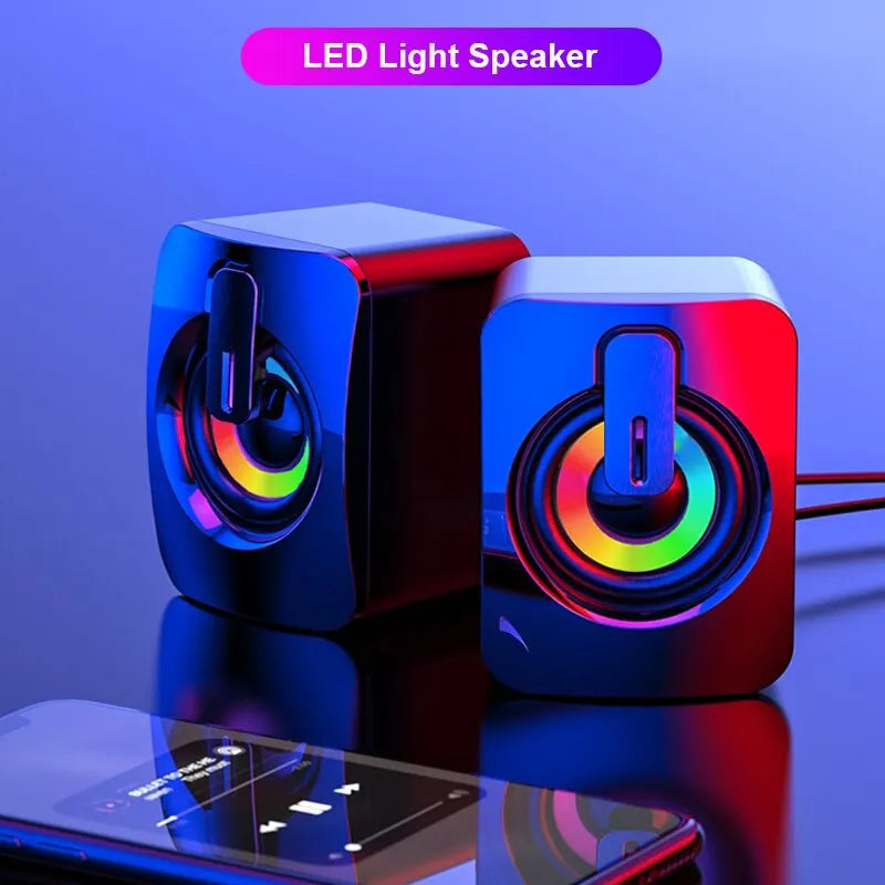USB Stereo Computer Speakers – Standard & LED Options
