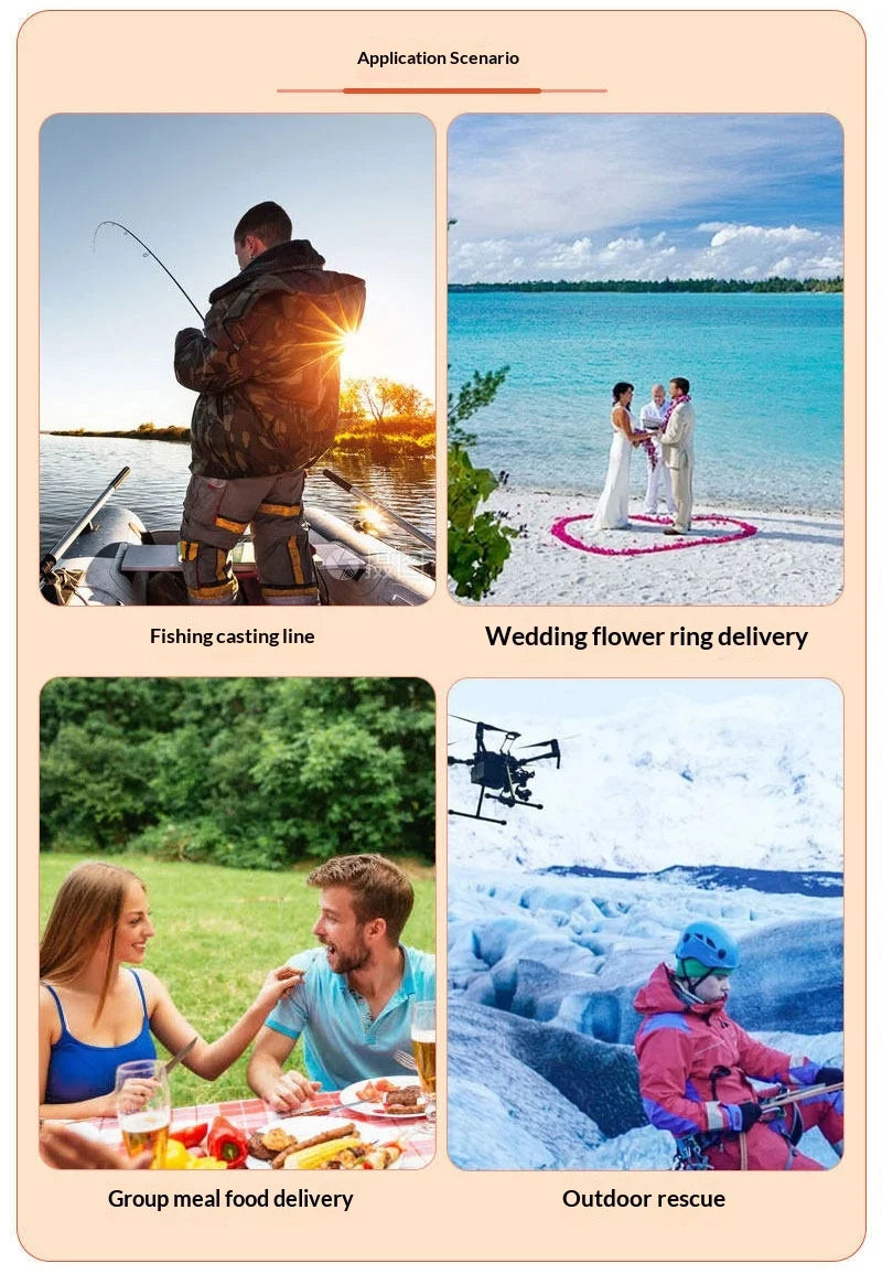 Universal Drone Air Drop System, Compatible with DJI Air3/2S/Mini4/Mavic 3 Pro, for Dropping Payloads.