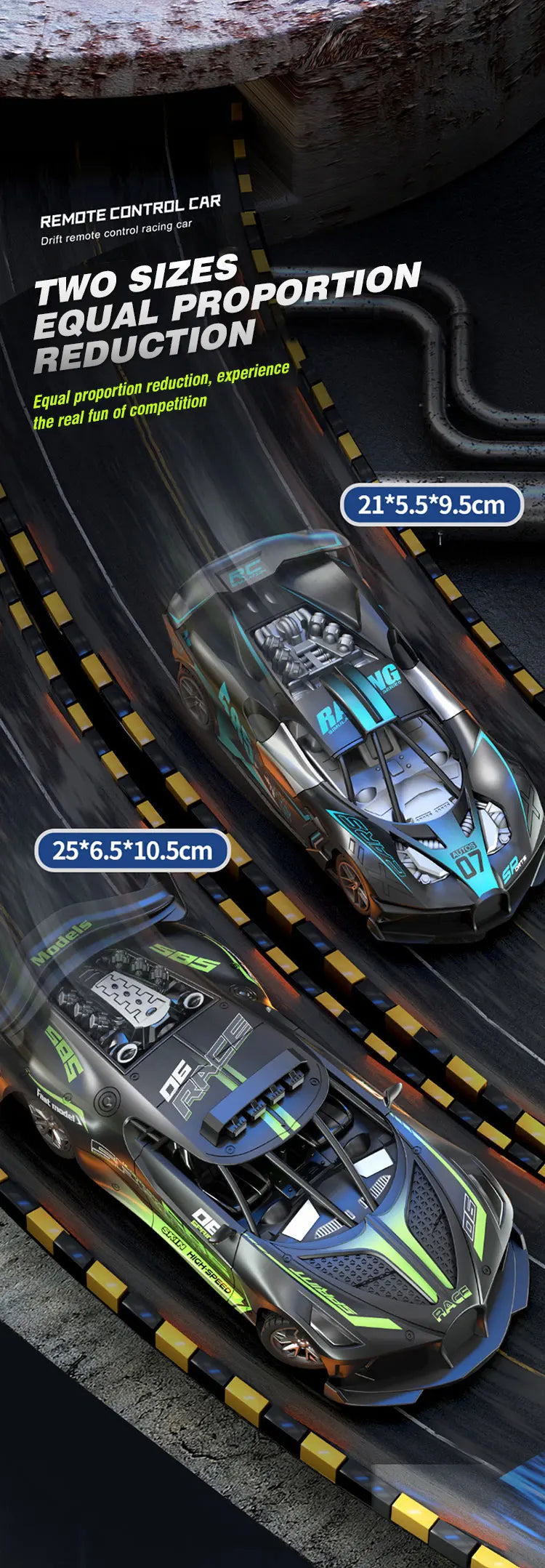 1/18 Rc Car Remote Control Cars High Speed Drift Sport Vehicle Sports Racing Car Toy Model Children Toys for Boys Birthday Gifts