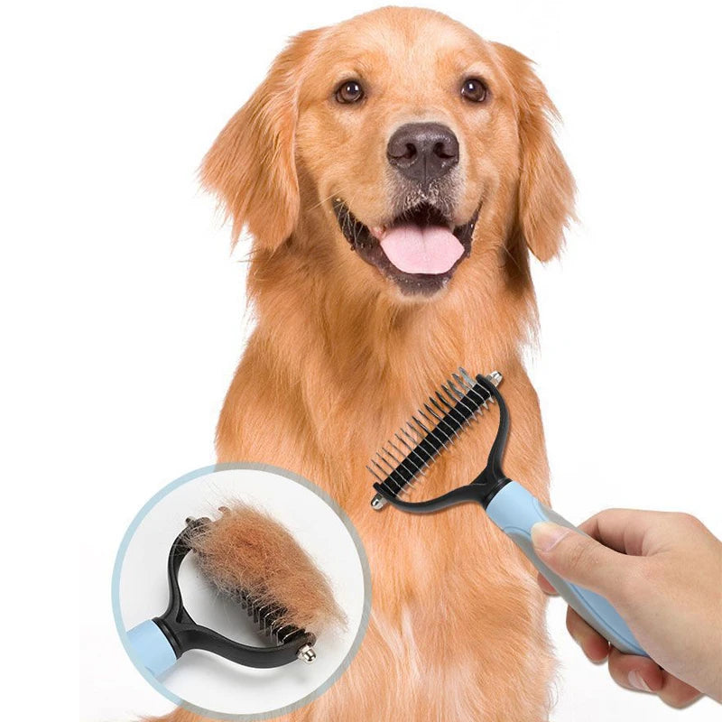 Pet Deshedding & Dematting Grooming Brush