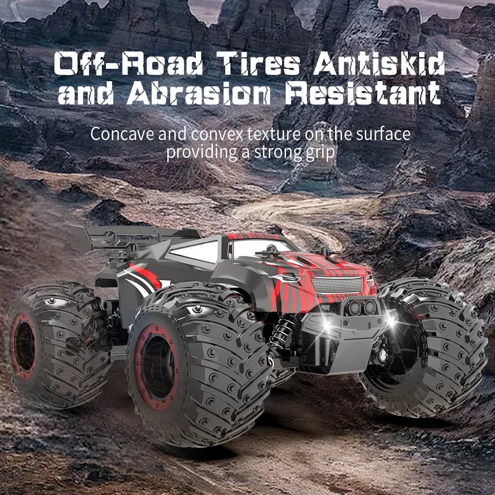1:18 Remote Control Car 25KM/h with Led Lights 2.4G Inductor RC Off-Road Cars High Speed Brushless Motor Children Toys