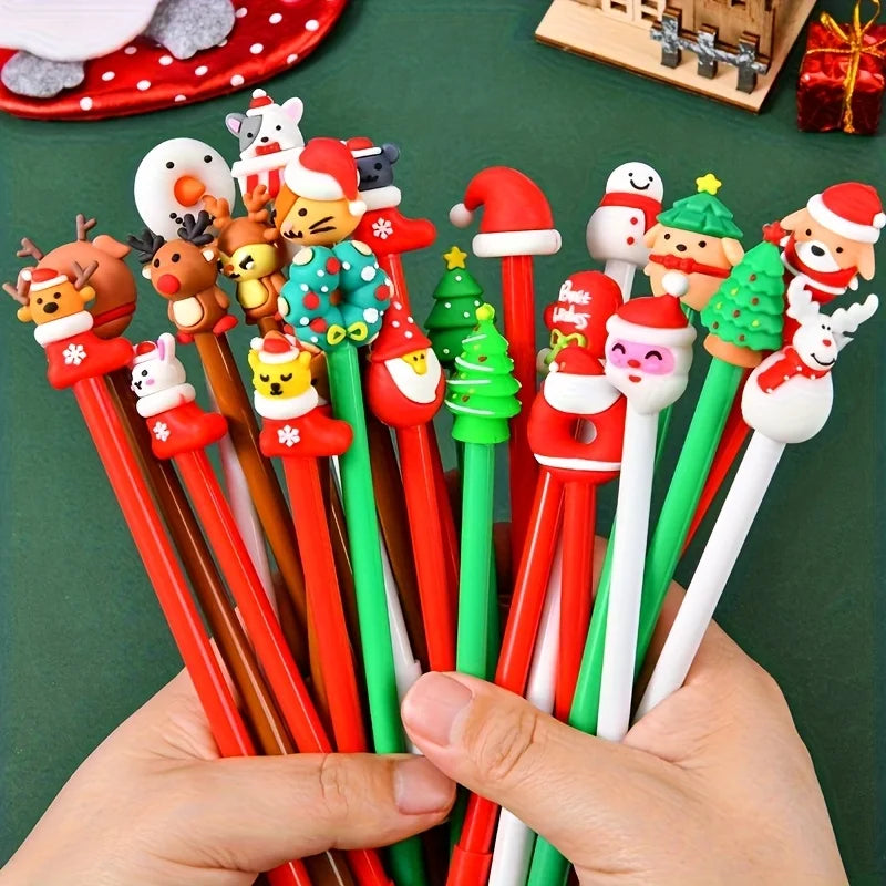 Christmas-Themed Pen Set – 12 or 24 Pieces