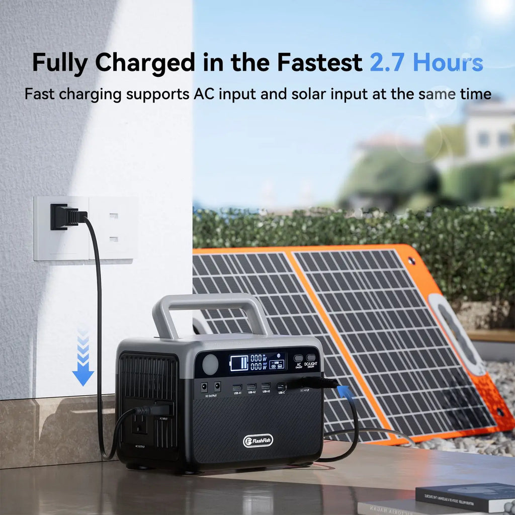 300W LiFePO4 Portable Power Station with MPPT