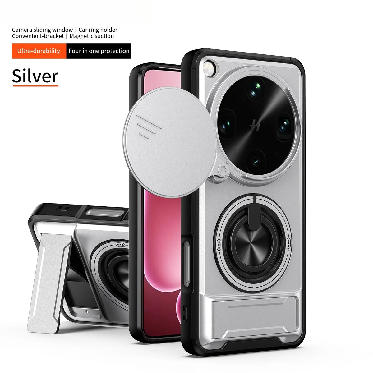 OPPO Find X9 Ultra Magnetic Sliding Ring Case