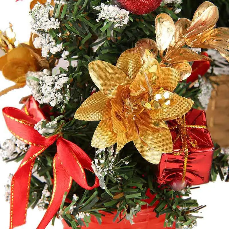 Mini Artificial Christmas Tree – 20/30/40 cm, Lighted & Unlighted Options