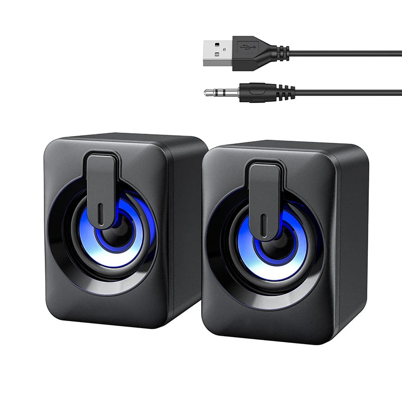 USB Stereo Computer Speakers – Standard & LED Options