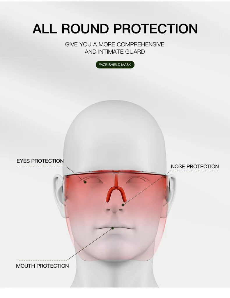 Gafas de sol con pantalla facial completa