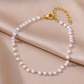 Tobillera de acero inoxidable para mujer