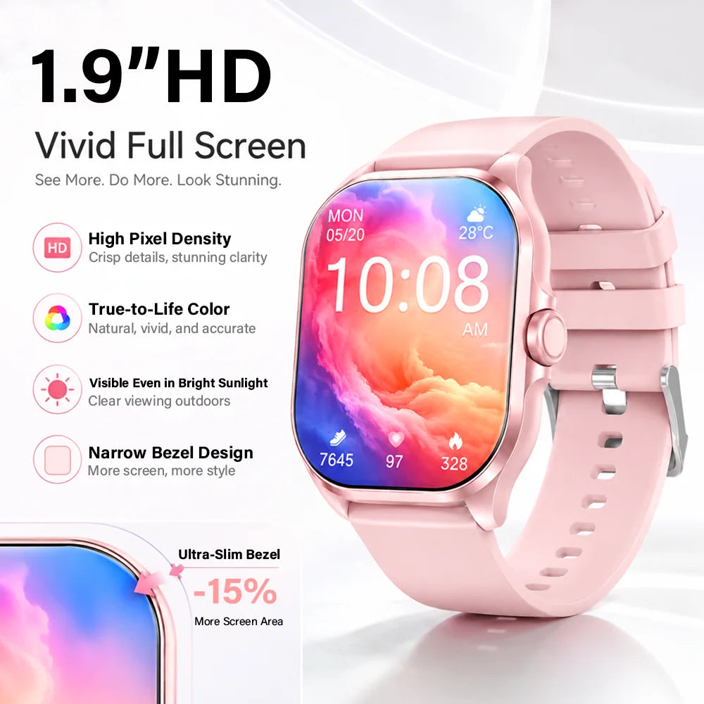 1.9-Inch Bluetooth Calling Fitness Smart Watch