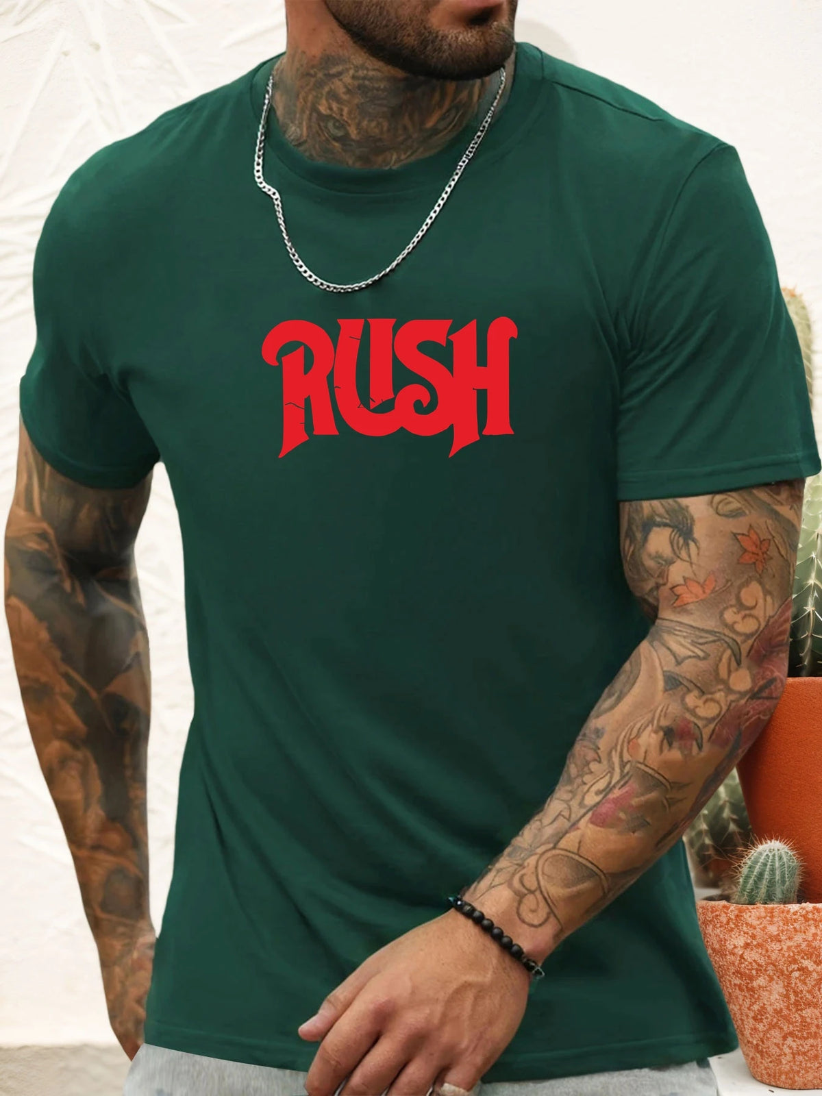 Men’s RUSH 100% Cotton Graphic T-Shirt