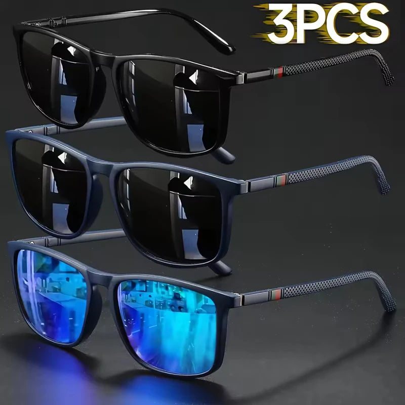 Vintage Square UV400 Sunglasses – 2/3 Pack